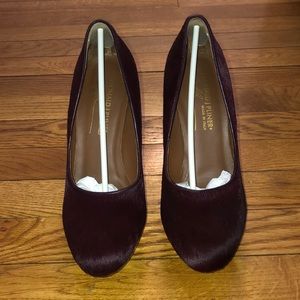 Donald J Pliner Oxblood Calf-hair Heels